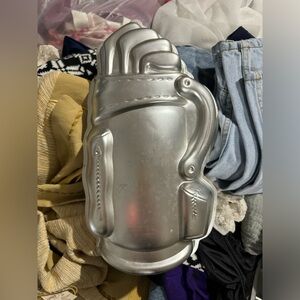 Wilton golf clubs bag 1987 cake pan vintage